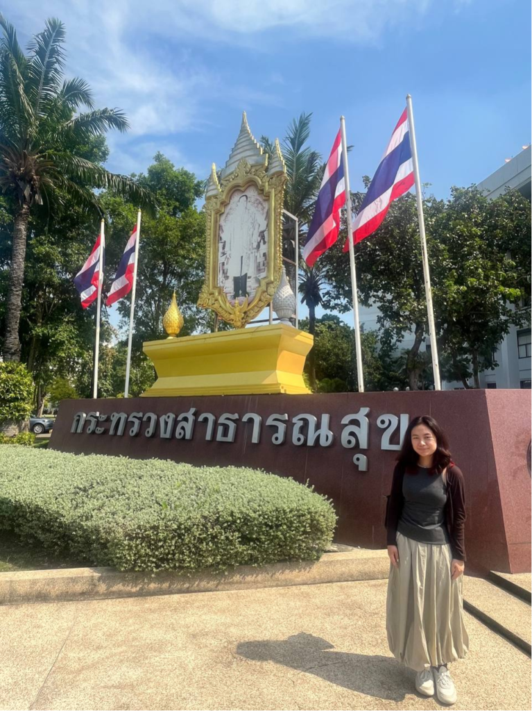 Visiting Ministry of Public Health during an exchange semester at Chulalongkorn University.